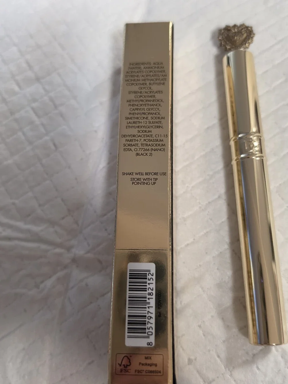 NIB Dolce & Gabbana Gold Everink Liquid Eyeliner Pen - 01 Total Black